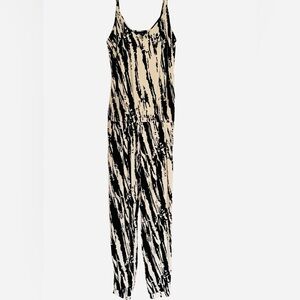 Stylish Black and Cream Jumpsuit Ariella